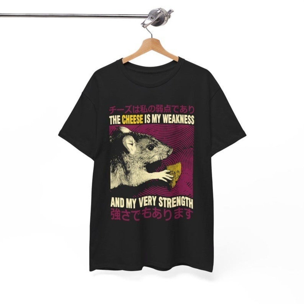 The Cheese Is My Weakness Rat T-Shirt